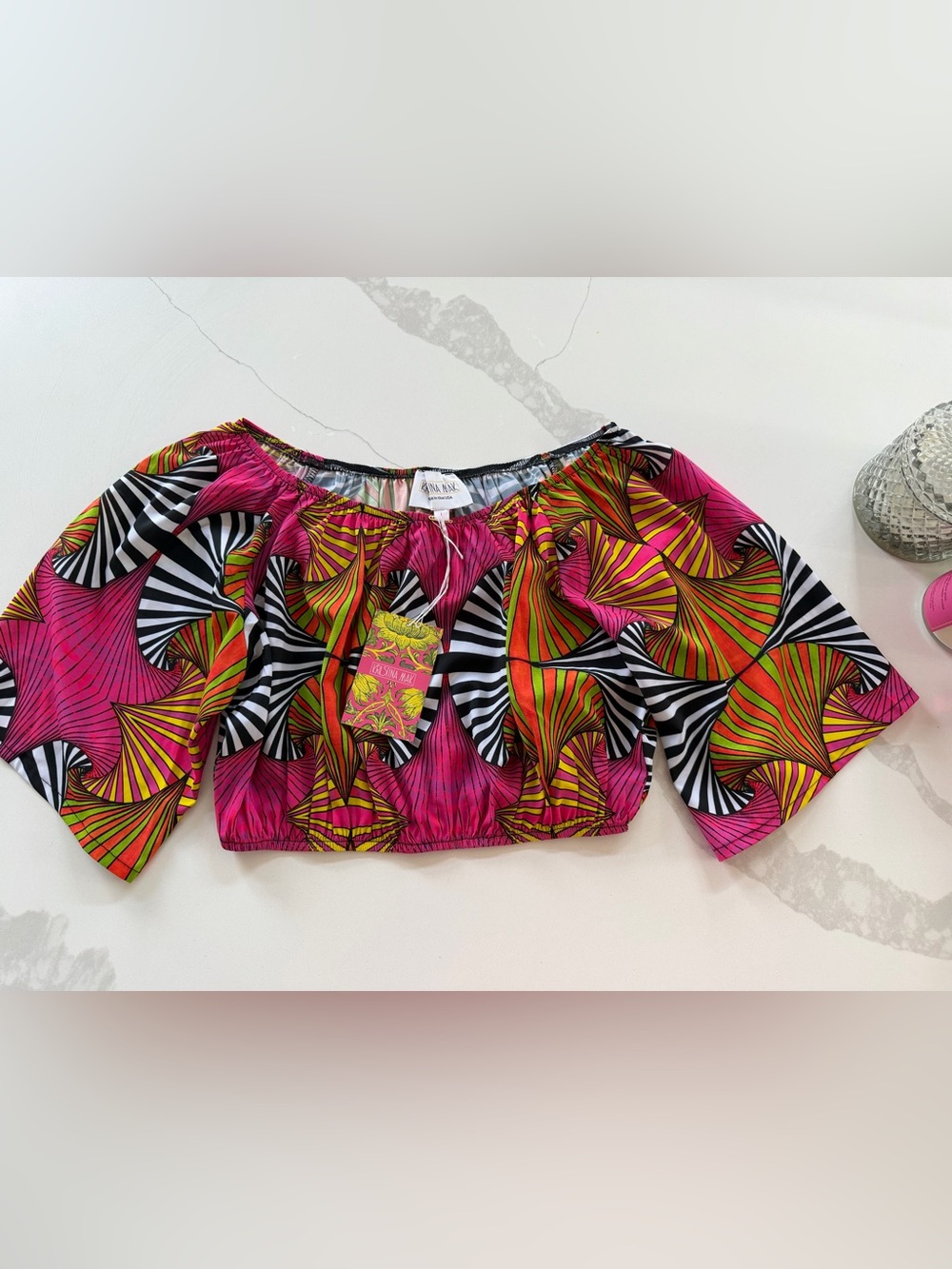 Kristina Mak off-the-shoulder top large
